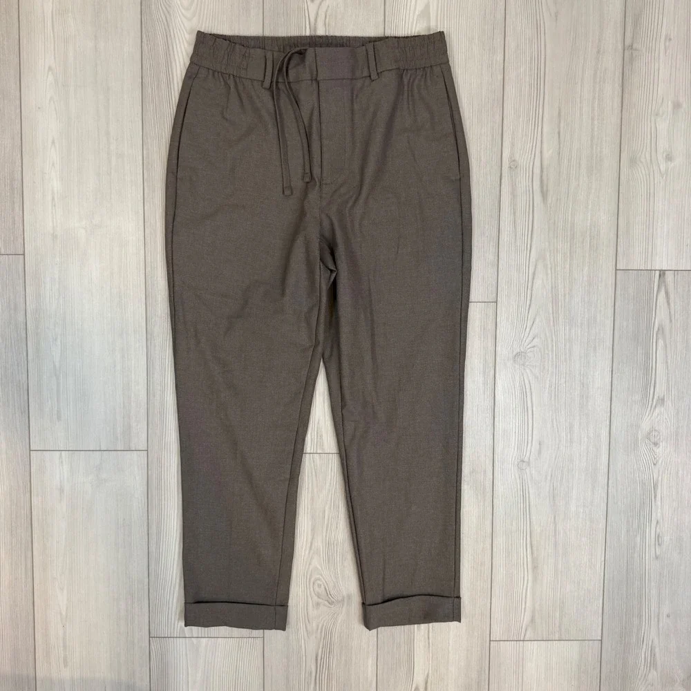 Banana Republic Tapered Fit Herringbone Drawstring Pants 32x26 NWT 876868 READ